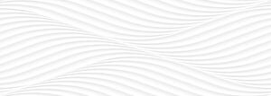 Obklad Peronda Cotton waves bílá 33x100 cm mat COTTONWHWR