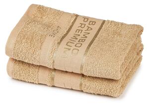 Bamboo Premium ručník béžová, 50 x 100 cm, sada 2 ks