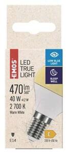 Emos/ ZQ1225 LED žárovka True Light 4,2W E14 teplá bílá Lighting