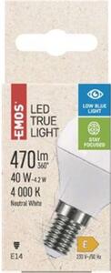 Emos/ZQ1226 LED žárovka True Light 4,2W E14 neutrální bílá Lighting