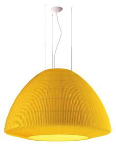 Axolight Bell 118, závěsné svítidlo ze žlutého textilu, 4x75W E27, prům. 118cm