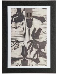 Hoorns Černý dřevěný fotorámeček Shed 40 x 30 cm