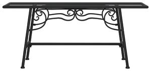 Lavice kolem stromu 110 cm černá ocel