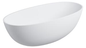 Omnires Shell M+ volně stojící vana 160x75 cm oválná bílá SHELLWWBM