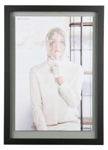Hoorns Černý dřevěný fotorámeček Shed 70 x 50 cm