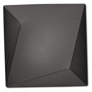 Axolight Ukiyo, stropní/nástěnné svítidlo s černým textilním povlakem, max 3x60W E27, 55x55cm