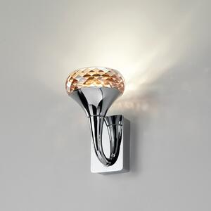 Axo light APFAIRYXAMCRLED Fairy, designové nástěnné svítidlo, 1x6,6W LED, ambrové sklo, výška 14,7cm