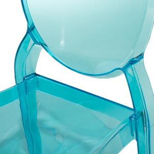 Jídelní židle Sada 4 ks Modrá MERTON