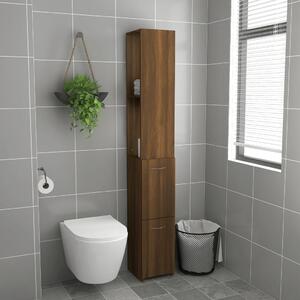 Koupelnová skříňka hnědý dub 25x26,5x170 cm kompozitní dřevo