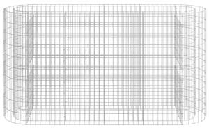 Gabionový vyvýšený záhon pozinkované železo 190 x 50 x 100 cm
