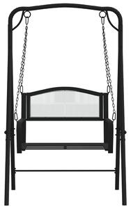 Zahradní houpačka 124 cm černá ocel