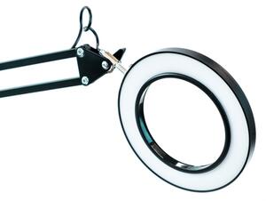 Brilagi - LED Stmívatelná stolní lampa s lupou LED/12W/5V 3000/4200/6000K černá