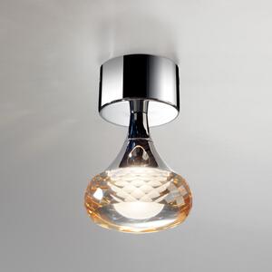 Axolight Fairy, designové stropní svítidlo, 1x6,6W LED, ambrové sklo, výška 14cm