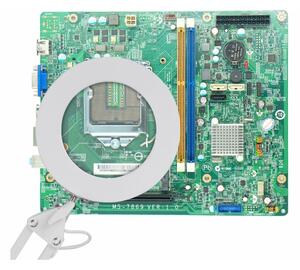 Extol - LED Stmívatelná stolní lampa s lupou LED/8W/5V 2900/4500/7500K bílá