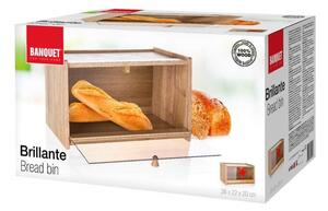 Banquet Dřevěná chlebovka Brillante, 38 x 22 x 20 cm