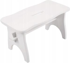 Stolička Creative Deco bílá 21 cm