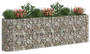 Gabionový vyvýšený záhon pozinkované železo 330 x 50 x 100 cm