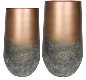 Ter Steege Sada 2 váz Elisa mystic bronze D41 H68