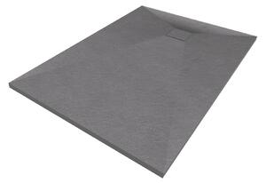 Gamma Erga Oldaf, SMC obdélníková sprchová vanička 120 x 80 cm, šedá matná, ERG-GMA-OL-80120G
