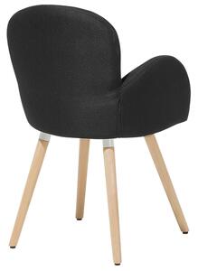 Dvě čalouněné židle v černé barvě BROOKVILLE