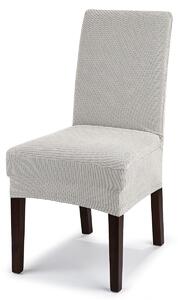 Multielastický potah na židli Comfort smetanová, 40 - 50 cm, sada 2 ks