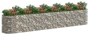 Gabionový vyvýšený záhon pozinkované železo 600 x 100 x 100 cm