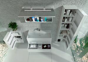 Kingsbath Toscana White 170 vysoká závěsná skříňka do koupelny