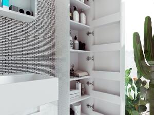 Kingsbath Toscana White 170 vysoká závěsná skříňka do koupelny
