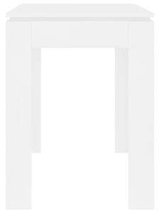Jídelní stůl Clyde - bílý - dřevotříska | 120x60x76 cm