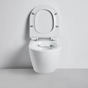 Aplomo Palermo White WC závěsné se sedátkem, rimless