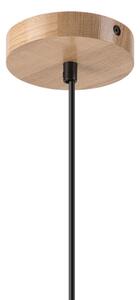 Lustr na lanku HARMONY 1xE27/15W/230V pr. 25 cm bílá/dub