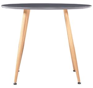 Jídelní stůl Schullte - šedý a dubový - MDF | 90x73,5 cm