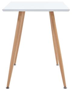 Jídelní stůl Dubasi - bílý a dubový - MDF | 120x60x74 cm