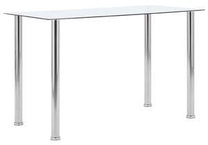Jídelní stůl Doover - průhledný - tvrzené sklo | 120x60x75 cm