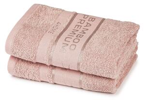 Bamboo Premium ručník růžová, 50 x 100 cm, sada 2 ks