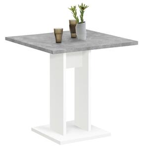 Jídelní stůl Dollores - betonově šedý a bílý | 70 cm