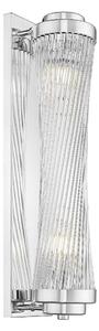 Zuma Line Luxusní nástěnné křišťálové svítidlo Sergio twist, v.57cm Barva: Lesklá zlatá