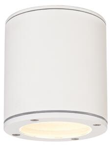 SLV 231541 Sitra, bílé stropní venkovní svítidlo, 1x9W, prům. 10cm, IP44
