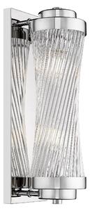 Zuma Line Luxusní nástěnné křišťálové svítidlo Sergio twist, v.40cm Barva: Lesklá zlatá