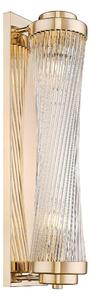 Zuma Line Luxusní nástěnné křišťálové svítidlo Sergio twist, v.57cm Barva: Chrom