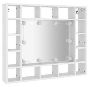 Zrcadlová skříňka s LED bílá 91 x 15 x 76,5 cm
