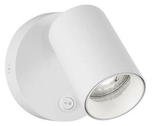 NOVA LUCE bodové svítidlo NET bílý hliník vypínač na těle GU10 1x10W IP20 220-240V bez žárovky 9011921