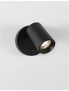 NOVA LUCE bodové svítidlo NET černý hliník vypínač na těle GU10 1x10W IP20 220-240V bez žárovky 9011922
