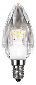 Dekorační LED žárovka E14 neutrální 4000k 4w 500 lm crystal svíčka