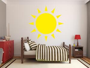 Zářící slunce - Samolepka na zeď - 50x50cm