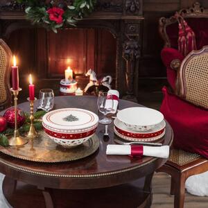 Vánoční jídelní sada pro dva La Boule, 7 ks Toy´s Delight Villeroy & Boch (Barva bílá + červená)