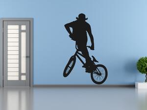 BMX Biker - Samolepka na zeď - 100x62cm