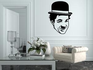 Charlie Chaplin 2 - Samolepka na zeď - 50x37cm