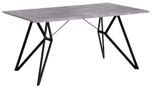 Jídelní stůl BUSCOT Šedý betonový efekt 160 cm 90 cm