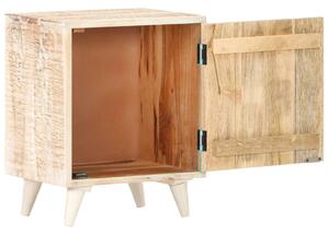 Vyřezávaný noční stolek - masivní akáciové dřevo | 40x30x50 cm